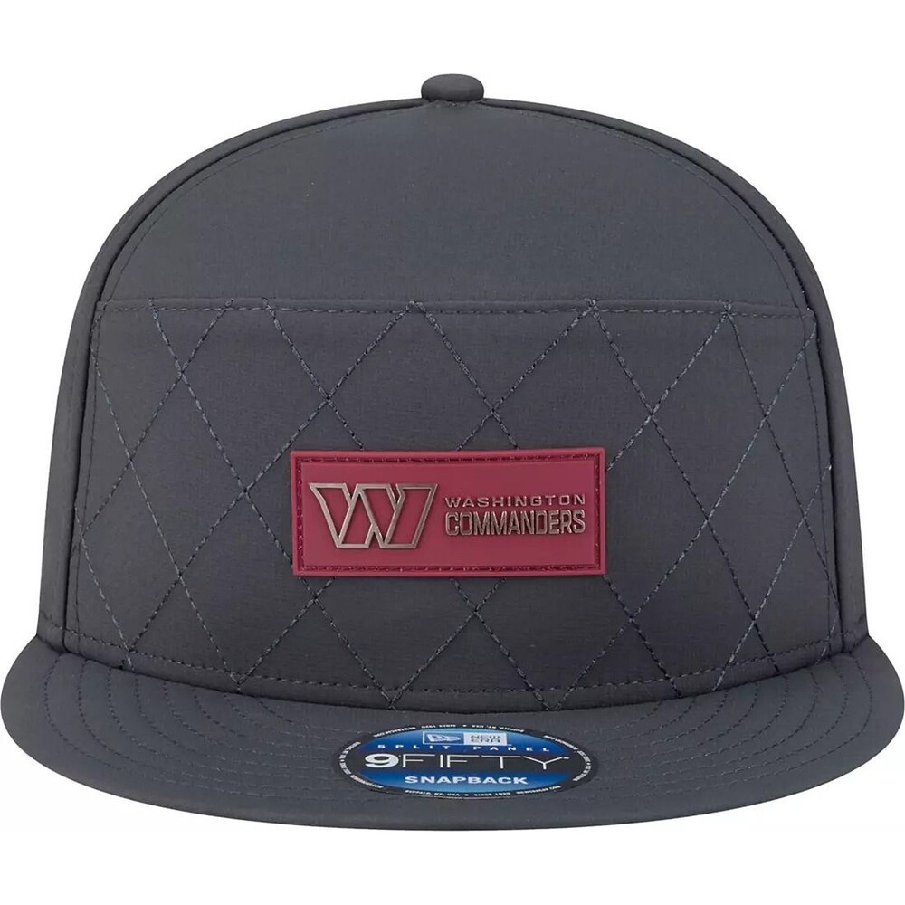 New Era Washington Commanders Charcoal Sideline 9Fifty Adjustable Snapback Hat
